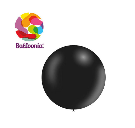 Balloonia 2ft. Latex Metallic Black 5ct