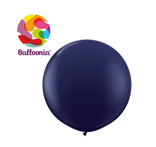Balloonia 3ft Metallic Latex Blue 5ct