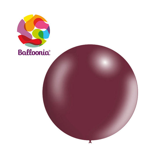Balloonia 2ft Metallic Latex Burgundy 5ct