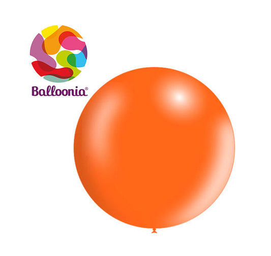 Balloonia 2ft Metallic Latex Orange 5ct
