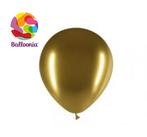 Balloonia 12" Brilliant Latex Gold 50ct