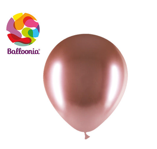 Balloonia 12" Brilliant Latex Rose Glod 50ct