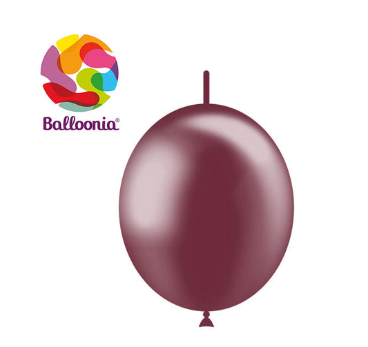 Balloonia 6" Decolink Metallic Latex Burgundy 100ct