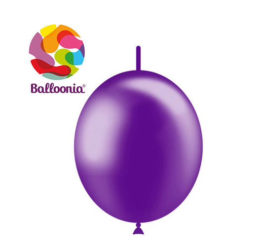 Balloonia 6" Decolink Metallic Latex Purple 100ct