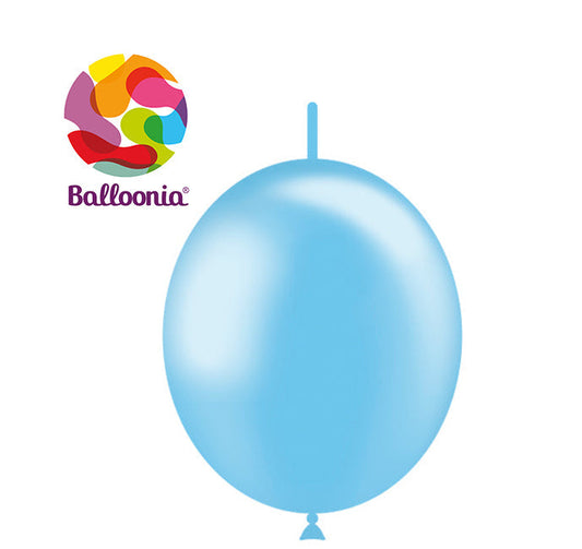 Balloonia 12" Decolink Metallic Latex Sky Blue 50ct