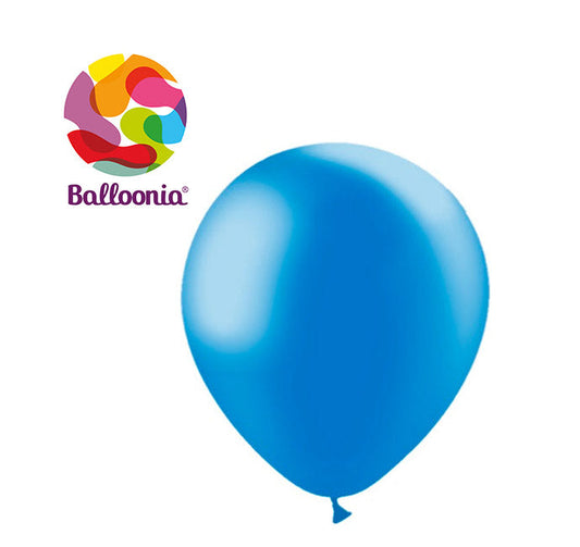 Balloonia 12" Latex Metallic Blue 50ct
