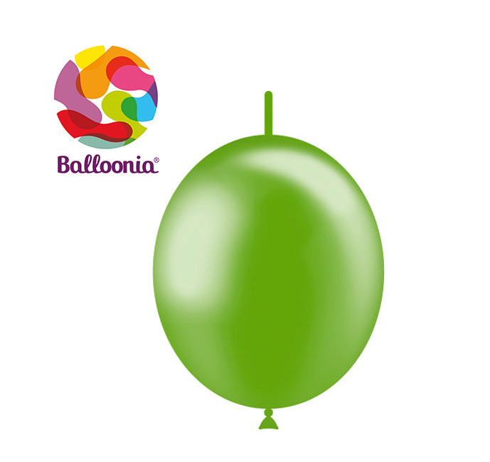 Balloonia 6" Decolink Metallic Latex Green 100ct